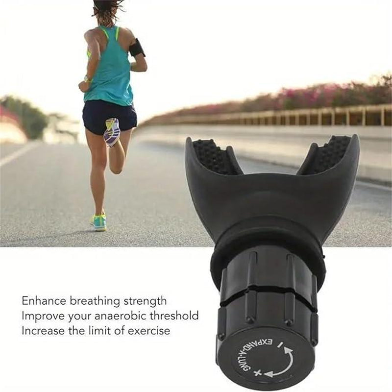 Breathing Exercise Device, Adjustable Respiratory Resistant, Portable Lung Capacity Abdominal Breathing Trainer Sports Accessories, Fitness Equipment